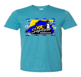 XR Superior Showcase Heather Galapagos Blue Softstyle T-Shirt